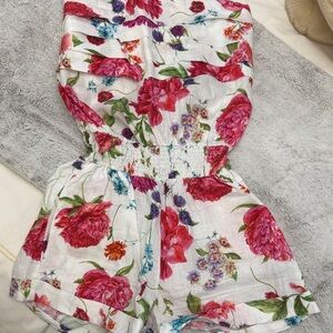 Floral Print Romper